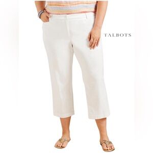 Talbots EUC Perfect Skimmer Pants White 18w